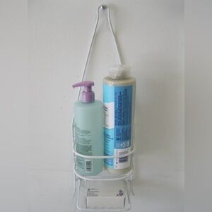 White Coated Hanging Shower Caddy – Bathroom Organizer - EUC
